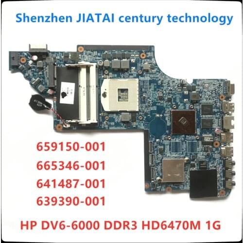 Original laptop motherboard 659150-001 639390-001 for HP Pavilion DV7-6000 motherboard DDR3 HD6470M 1G tested OK