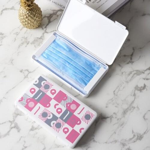 Dust Proof Portable Face Masks Storage Box Moisture-Proof Cover Holder Mask Storage Seal Box Stationery Case For Home Office