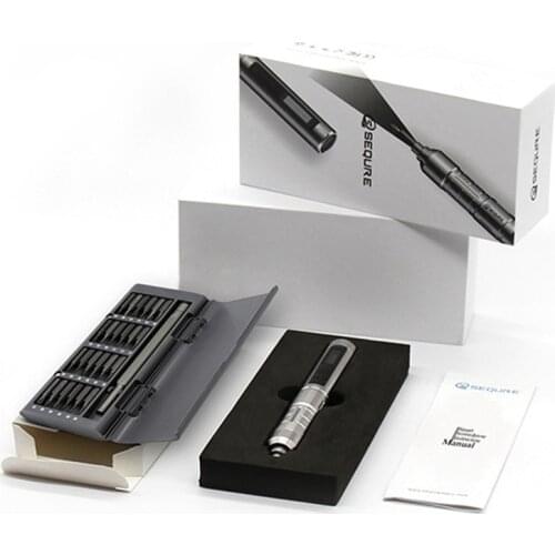 SQ-ES126 Intelligent Motion Control Cordless Electric Screwdriver Pocket 24 Drill Bits Set STM32 OLED 5v USB TYPE-C LED Light