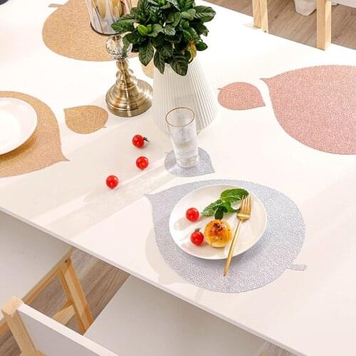 Placemat Dining Table Decoration Placemat Kitchen Accessories Coaster Dining Table Silicone Mat Resin Modern Home Decoration