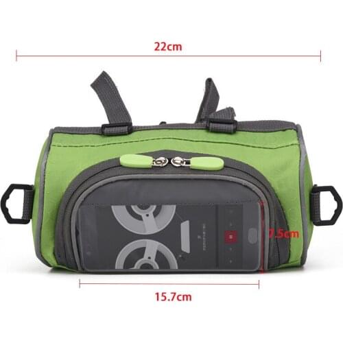 Touch Screen Handlebar Bag Bicycle Bag Front Waterproof Bike Bag Bike Phone Holder Cycling Shoulder Bag Bikepacking Accessories