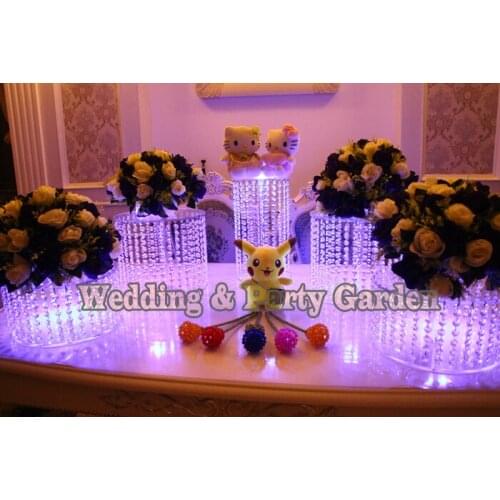 Wedding crystal transparent acrylic Cake Stand-Big Sizes-Party Cake holder-Cake display - wedding centerpiece-MO5DC1-5PCS