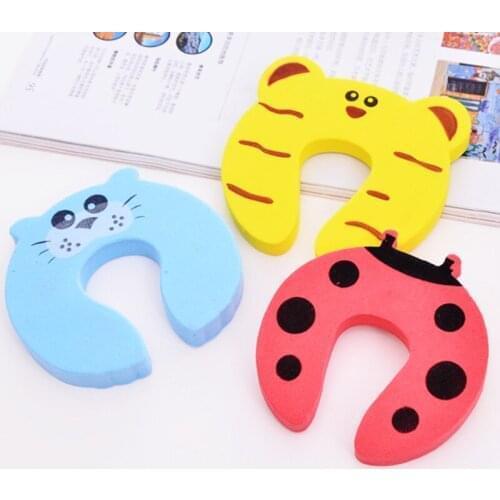 Cute Cartoon Security Doorstop Animal Design Protection Baby Safety Door Stopper Anti-pinching Finger Protector Home Decoration