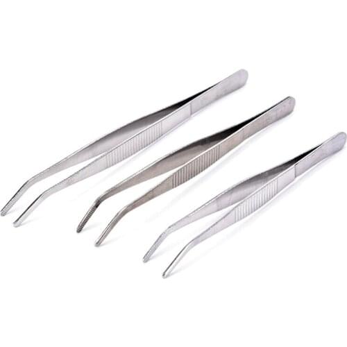 1Pcs Straight Elbow Stainless Steel Tank Tweezers Pliers Aquarium Tool Fish Aquatic Plants Forceps Clip Aquarium Accessories