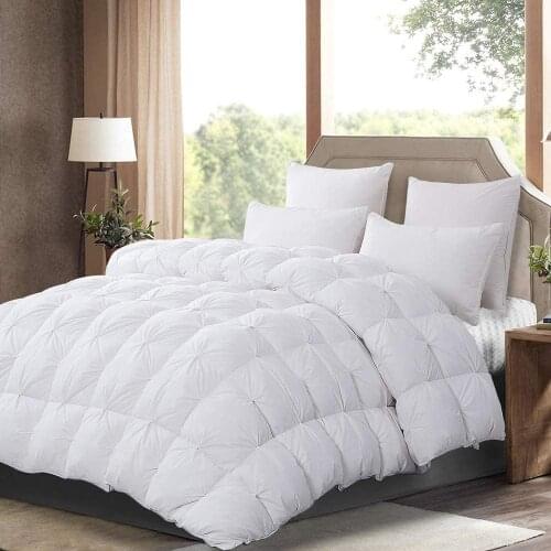 100% White Goose Down Filler 3D Bread Duvet/Quilt/Comforter Bedding Winter Luxury Blankets 100% Cotton comforter