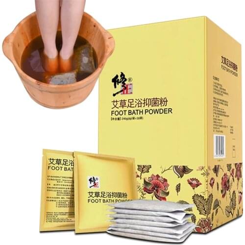 30pcs Wormwood Foot Bath Bag Chinese Medicine Foot Washing Powder for Feet Health Care Dampness Removing Sleeps Improve