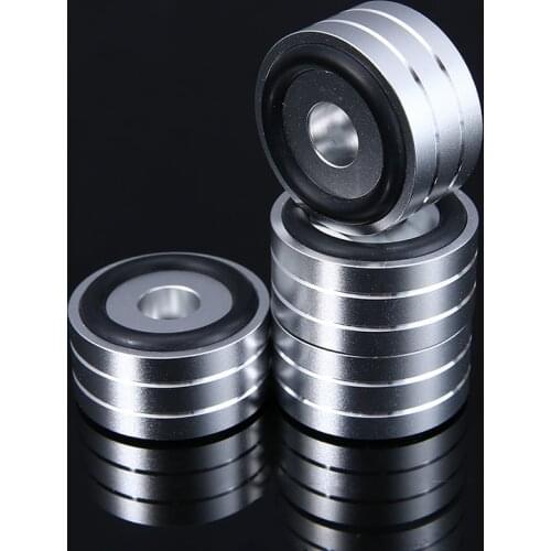 Newest 4pcs Speaker Isolation Feet Pad Aluminum High Quality Stand For Turntable DAC CD Player Audio Amplifier 40x20mm