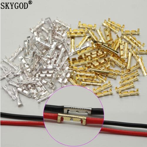 50/100/200pcs 453 U-shaped Terminal Tab Cold Inserts Connectors Cold Terminal Small Teeth Fascia Terminal, 0.3-1.5mm2