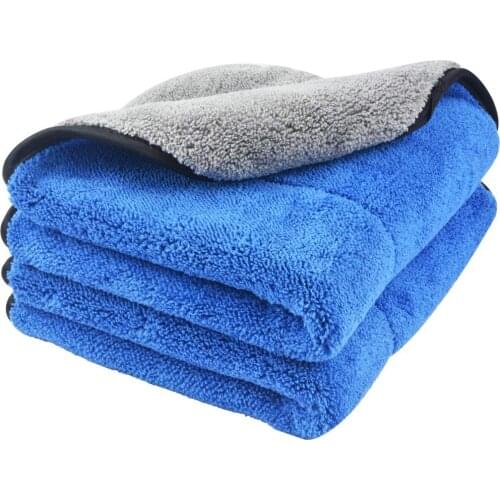 720gsm Plush Coral Feece Microfiber Wash Towel Car Cleaning Drying Cloth Sofe Super AbsorbentHigh Quality 40cmx40cm 2 Pack