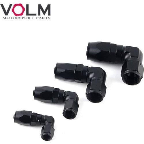 Straight 90 Degree Aluminum AN4 6 8 10 forged type swivel Hose End Fitting Adapter Oil cooler Fuel Line