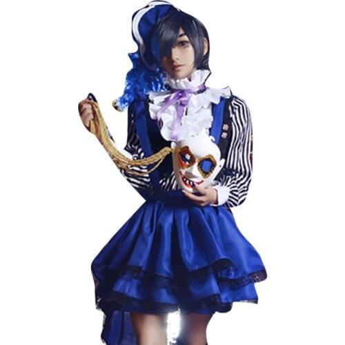 Anime Black Butler circus Ciel Phantomhive cosplay costume