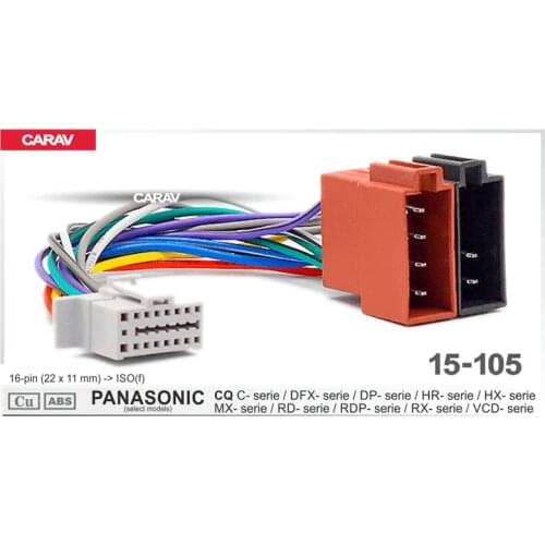CARAV 15-105 Car ISO Harness Head Cable for PANASONIC CQ Stereo Radio Wire Adapter Plug Wiring Connector Cable