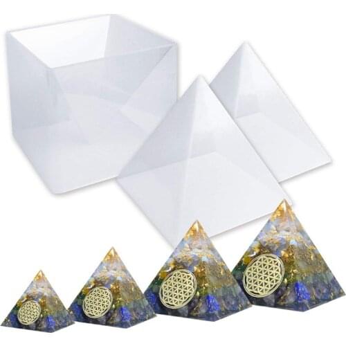 Free Shipping Large Resin Molds Pyramid Molds, resin mold silicone for DIY Orgonite Pyramid, Jewelry Tools, epoxy resin molds