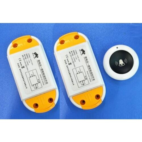 AC220V 110V 1CH 10A RF Wireless Remote Control Switch System teleswitch relay Receiver door bell system Smart Home Switch