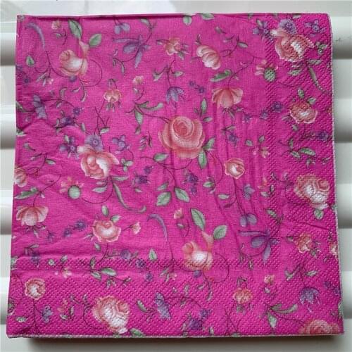 Decoupage table paper napkins elegant tissue vintage towel flower dot striped birthday wedding party home beautiful decor 20