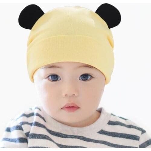 2020 Children Hat Baby Hat with Ears Cotton Warm Baby Girl Boy Autumn Winter Hat for Kids Infant Toddler Beanie Cap Girls Hat
