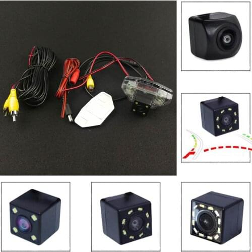 For Honda CRV Fit Crosstour Odessey Car CCD Fisheye 4 8 12 LED Night Vision Reverse Parking Waterproof Rear View Camera