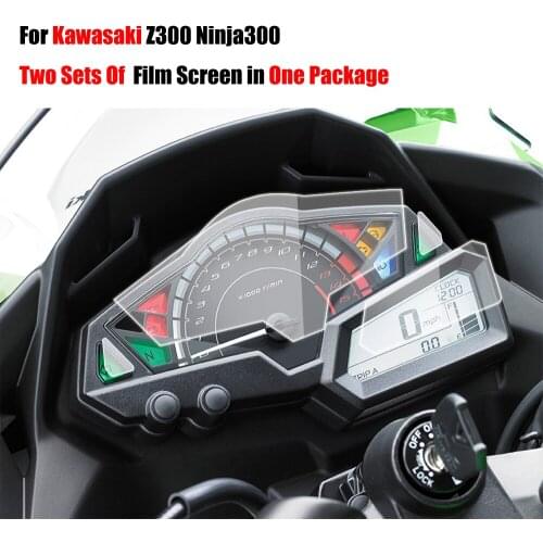 Two Sets Film Screens In One Parcel For Kawasaki Z300 Ninja 300 EX300 Z250 Ninja300 2013 2014 2015 2016 Film Screen Protector