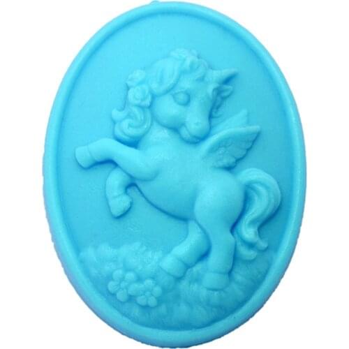 Unicorn Horse Mould S350 Craft Art Silicone Soap Mold Craft Molds DIY Handmade Candle Molds
