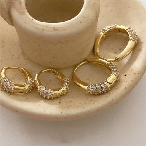 Geometric Oval Square Drop Earrings For Women Micro Zircon Beads Inlaid Earring High Quality Shiny Ear Jewellery Gifts