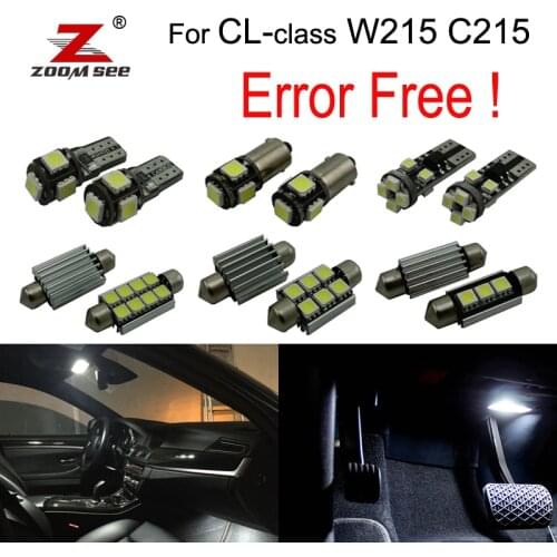 17pc X LED interior dome light lamp Kit package For Mercedes Benz CL class W215 C215 CL500 CL600 CL55AMG CL65 AMG (1999-2006)