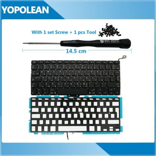 New Arab Arabic Keyboard with backlight For Macbook Pro 13" Unibody A1278 2009-2012 Year