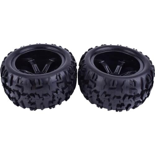 2Pcs ZD Racing 150mm Wheel Rim and Tires for 1/8 Traxxas Monster Bigfoot Truck