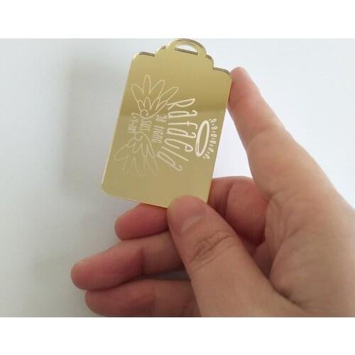 Personalised Names Save the Date Custom Mirror Tag Engraved Mirror Favors For Baby Shower /Birthday Party Decor/Wedding