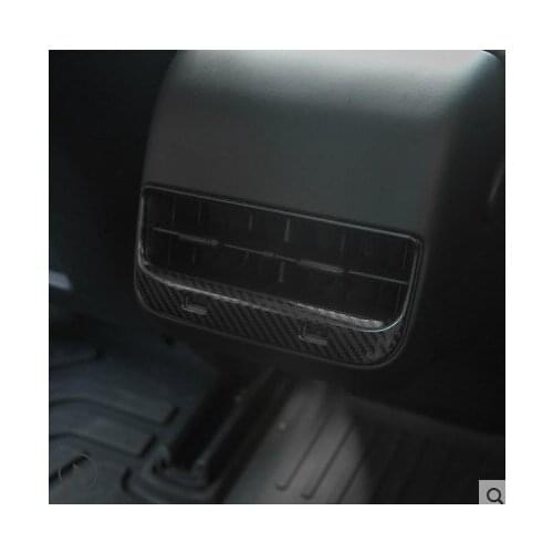 Fit for Tesla Model3 rear exhaust outlet decorative frame USB charging protection cover modification accessories