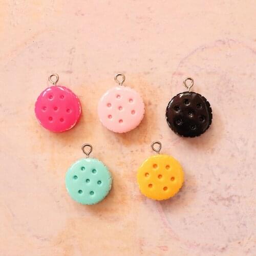 Sandwich Biscuit With Hook Charms For Slime DIY Polymer Filler Slime Accessories Toys Lizun Modeling Clay Kit For Children