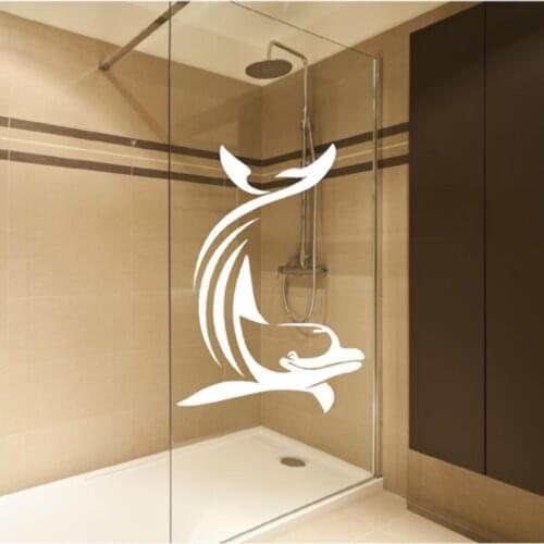 Stunning Dolphin Sticker / Wall Sticker / Shower Screen Bathroom Sticker / Waterproof Pvc Home Decor