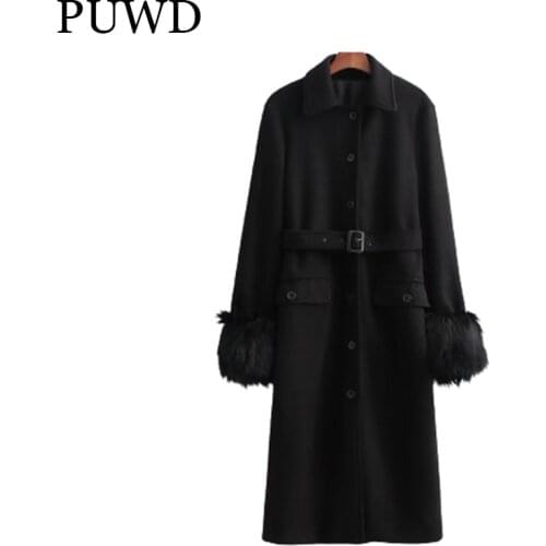 PUWD Womens Black Coats