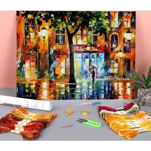 Secrets Windows Pre-Printed 11CT Cross Stitch Embroidery Patterns DMC Threads Knitting Craft Sewing Needlework Needle Magic