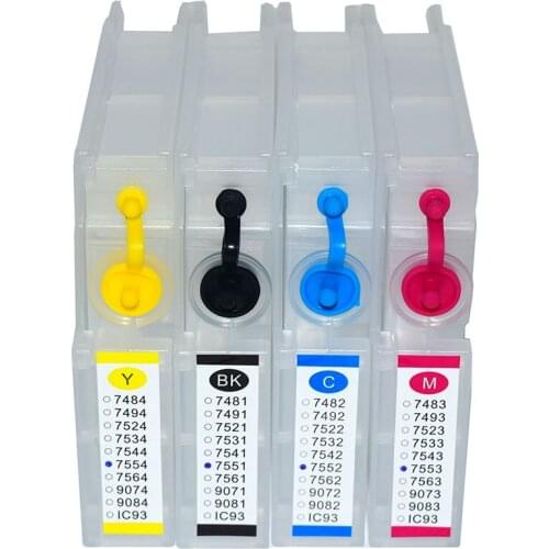 T7521-T7524 Refill Ink Cartridge For Epson WorkForce WF-8091 WF-8591 Printer With Chip