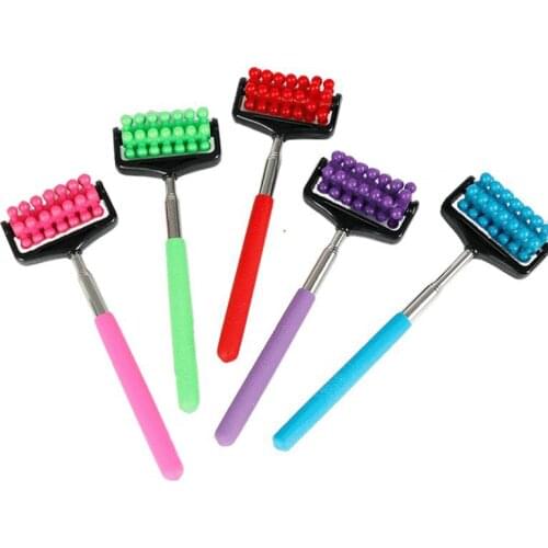 Telescopic Massage Roller Relaxing Hand Massage Tool Back Scratcher Face Hand Foot Back Body Therapy Roller Massager Heath Care