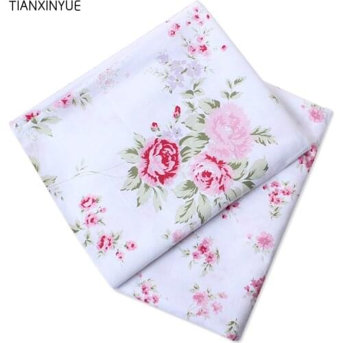 TIANXINYUE flower meter fabric Cotton Fabric Printed Patchwork Fabric For Sewing Bedding Pillows Cushions cloth