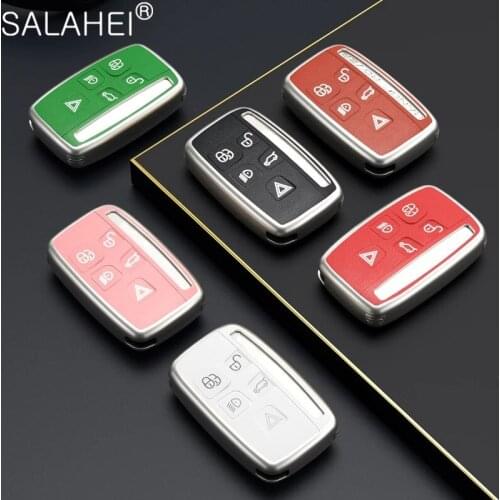 TPU Car Key Case Cover Shell For Land Rover A9 Range Rover Sport Evoque Freelander 2 Jaguar XE XJ XJL XF C-X16 V12 Guitar