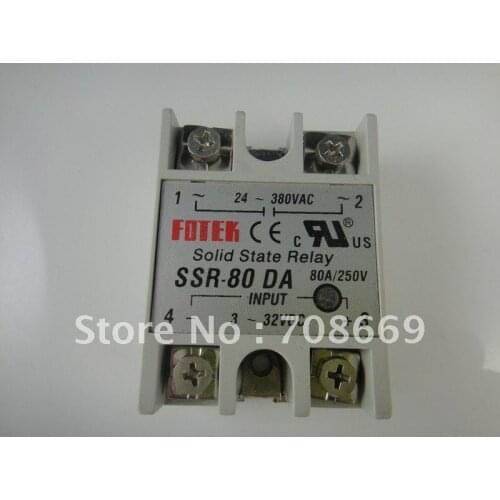 Solid State Relay SSR-80DA 80A 3-32VDC/24-380VAC