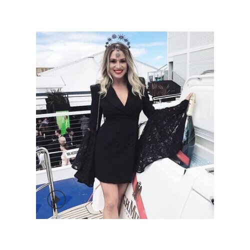 Womens blazer elegant suit women jacket coats black lace female blazer feminino double breasted medium-long womens suit blazer