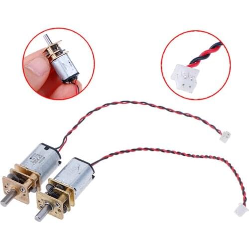 1pc DC 3V-6V 5V 55rpm Reduction Gearbox Slow Speed Micro N20 Full Metal Gear Motor