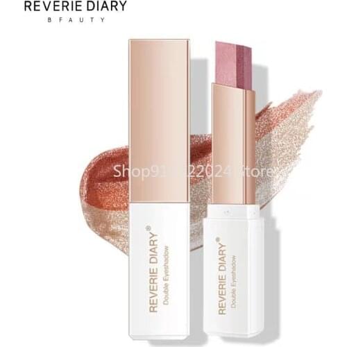 2.5g Gradient Two-color Eyeshadow Stick Eye Modification Lazy Double Eyeshadow Bare Makeup Is Not Easy To Smudge Free Shipping