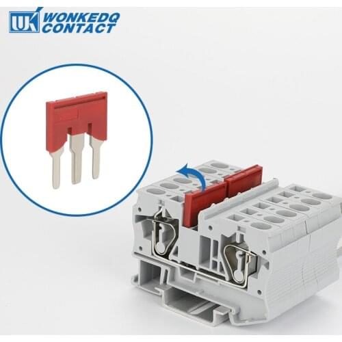 Jumper 20Pcs FBS 3-8 PLUG IN bridge for ST DIN Rail Terminal Blocks L23/H30.8/W3.3 mm