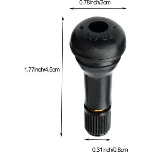 Parts Valve Stems Rubber 20Pcs Accessories Black Replacement Practical