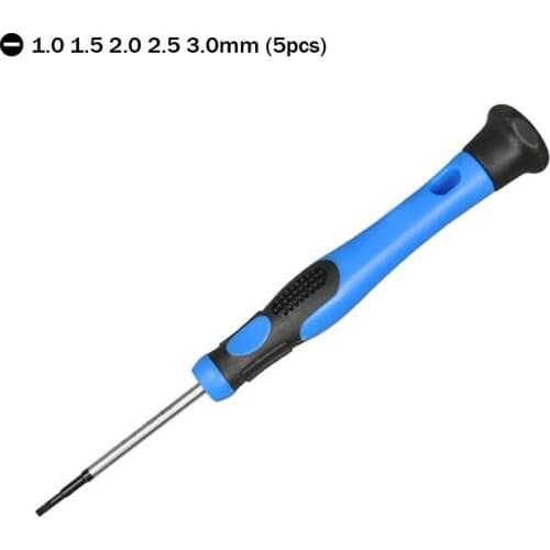 5/pack) Precision 1-3mm Slotted Screwdriver Magnetic Tip Flat Screwdriver Phone Repair Tool Kit Screw Driver Slot Screwdrivers
