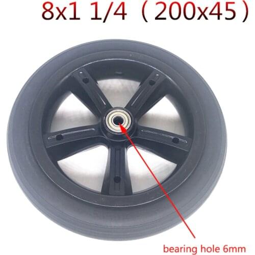8x1 1/4 200x45 electric scooter solid wheel 8*1 1/4 solid tire 200*45 20x45 non inflation solid tyre