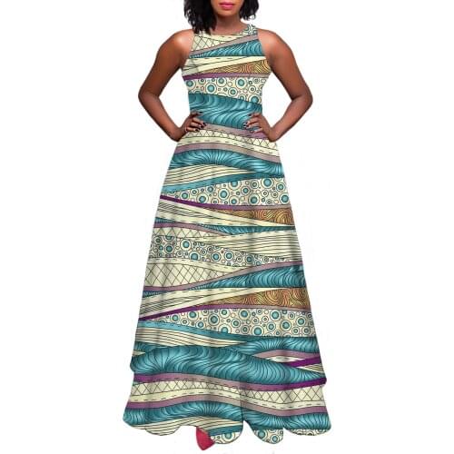 Hycool Gradient Asymmetric African Print Polka Dot Dress A-Line Evening Dresses 2021 Year Sleeveless Wedding Dress For A Guest