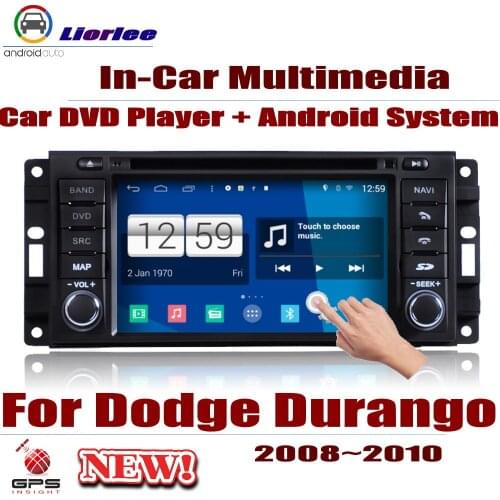 Car Radio DVD Player GPS Navigation For Dodge Durango 2008-2010 Android HD Displayer System Audio Video Stereo In Dash Head Unit