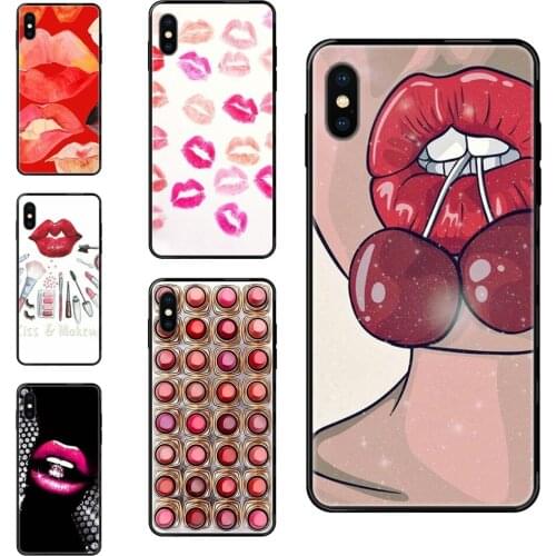 For Xiaomi Redmi 3S 4X 4A 5 5A 6 6A 7 7A 8 8A 8T 9 9A K20 K30 S2 Y2 Pro Plus Ultra Sexy Lips Makeup Cosmetics Lipstick Powder