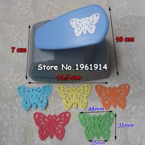 Free shipping 48mm butterfly punches limited edition large craft punches decorative hole punch very beautiful puncher