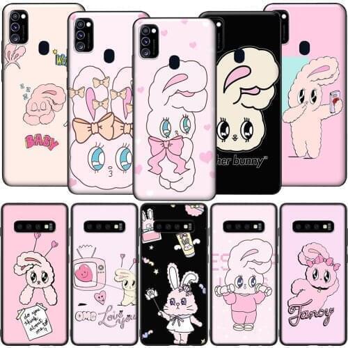 GX116 Korean Chuu Esther Kim Rabbit Silicone Soft Case for Samsung S6 S7 Edge S8 S9 S10 S10E S20 Fe S21 S21s S30 Ultra Plus Lite